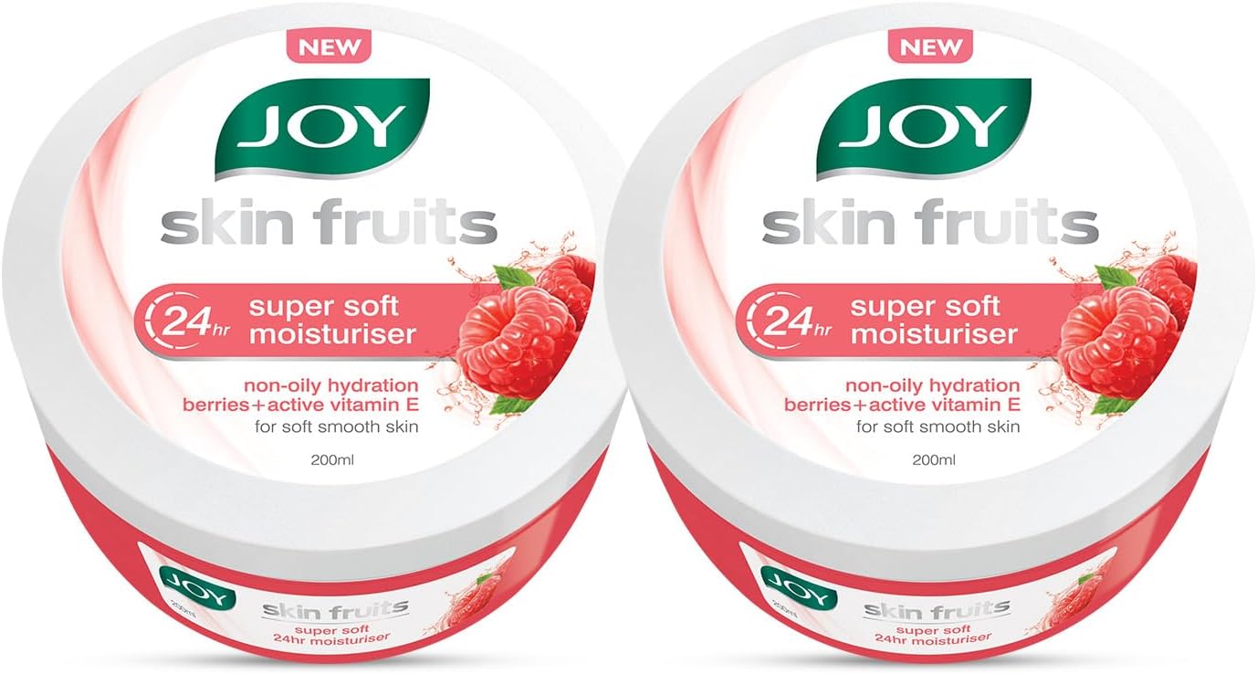 Super Soft Skin Cold Cream for 24 Hr Moisturization - Berries (2 x 200ml) - Lightweight & Oil Free Moisturizer For Instant Hydration | Non Sticky & Non Greasy Cream for Hands, Face & Body
