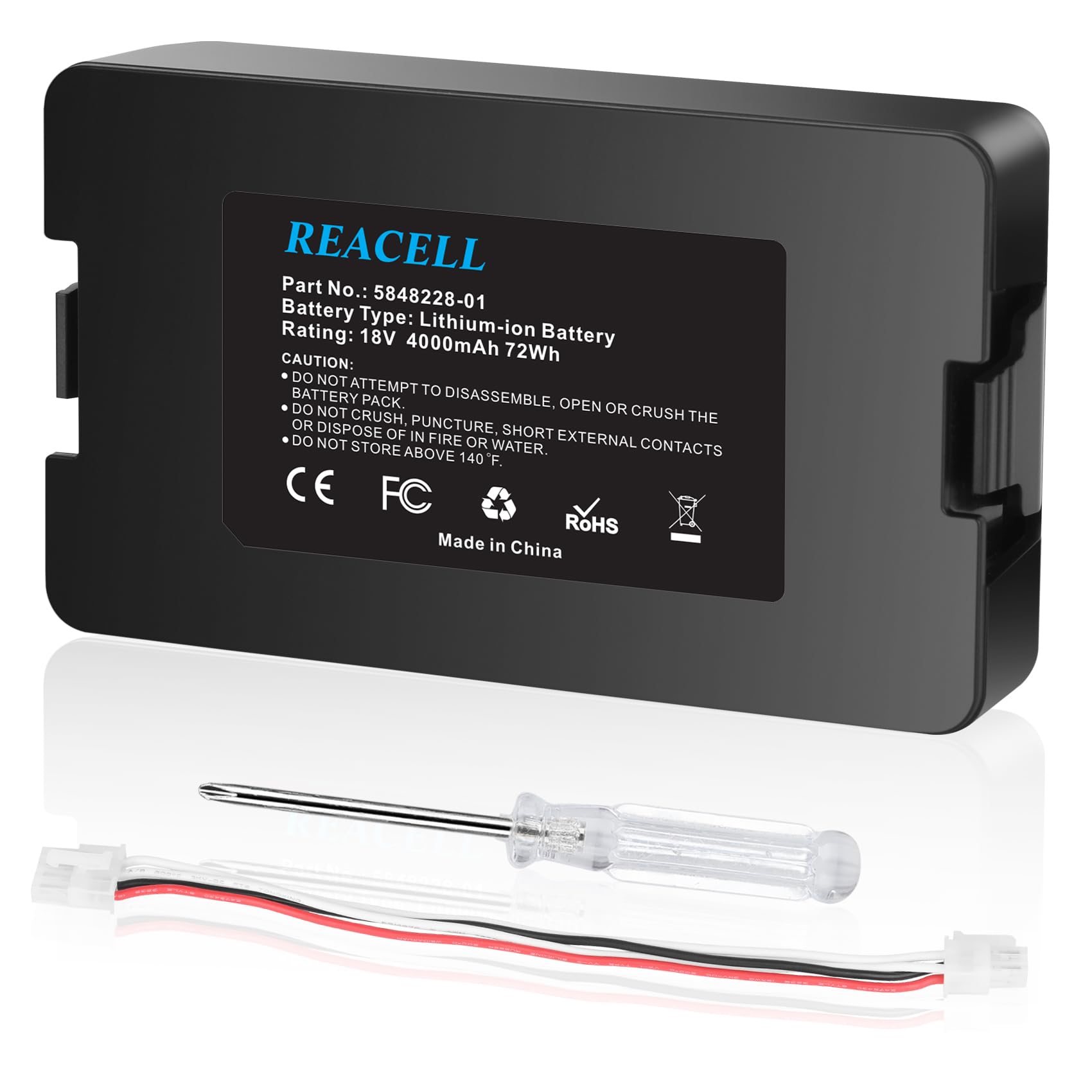 18V 4000mAh Lithium-Ionen Akku Kompatibel für Husqvarna Automower 115H/305/310/315/315X (2020), Ersatzakku für Gardena Sileno City/Life, für Gardena sileno minimo 250 Mähroboter