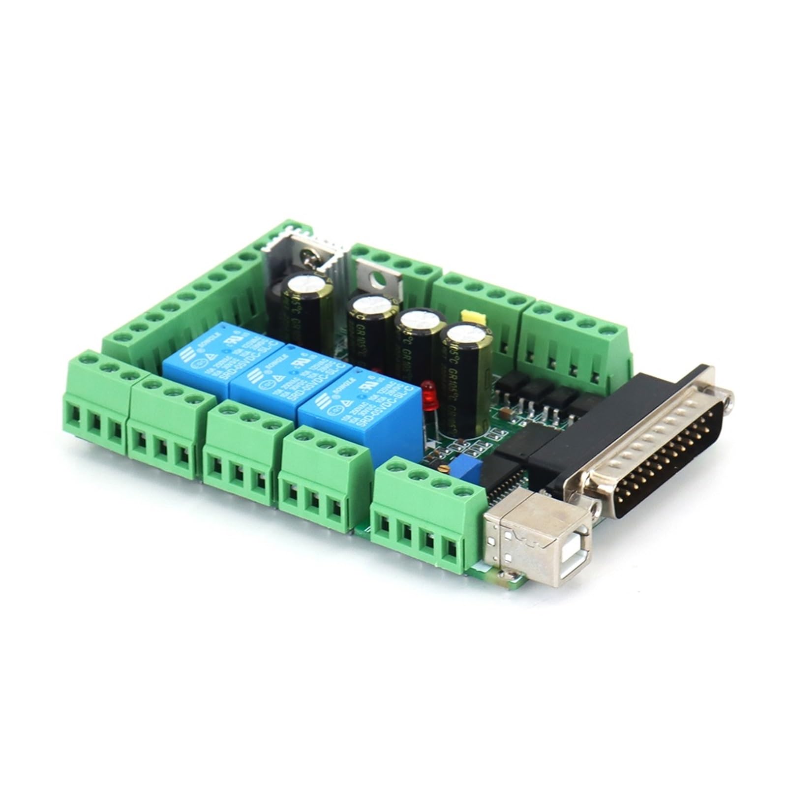 CNC Mach3 4 ejes 6 ejes USB CNC tarjeta controladora de movimiento paso a paso suave Placa de ruptura for grabado CNC 12-24V leisurely(6Axis)