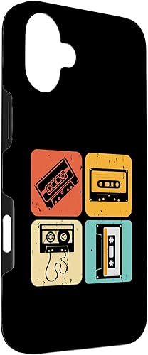 Miniatura 46 de Cassette Tape Music 70s 80s 90s Retro Playlist Case for iPhone 16 Pro Max