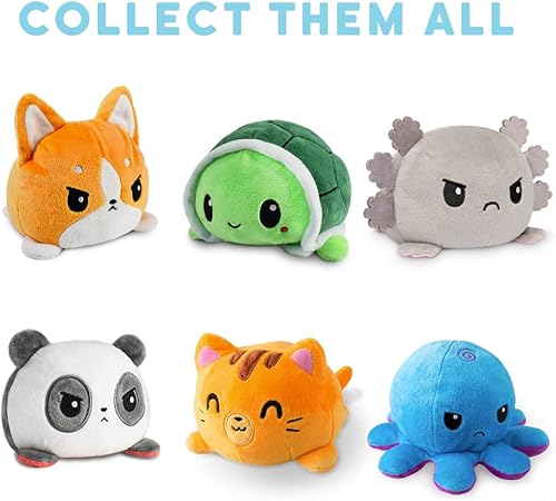 Miniatura 4 de TeeTurtle - El peluche reversible original de caracol - Rosa + Aqua - Bonitos animales de peluche sensoriales que muestran tu estado de ánimo