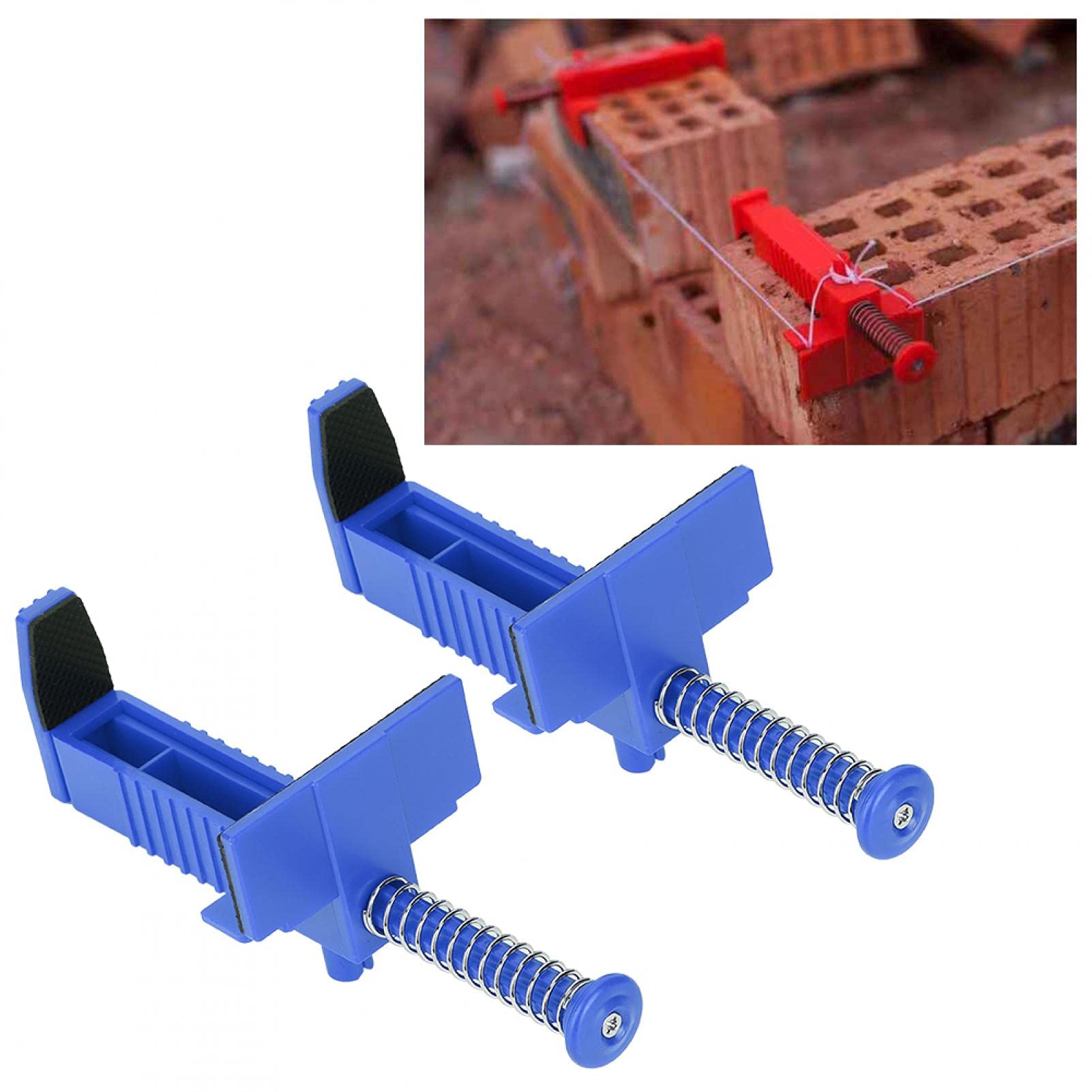 Engineering Plastics, Pull Cord Retainer, Blue, Anti‑Skid Pad, Leveling Tool, for Mason Bricklayer(Blue)