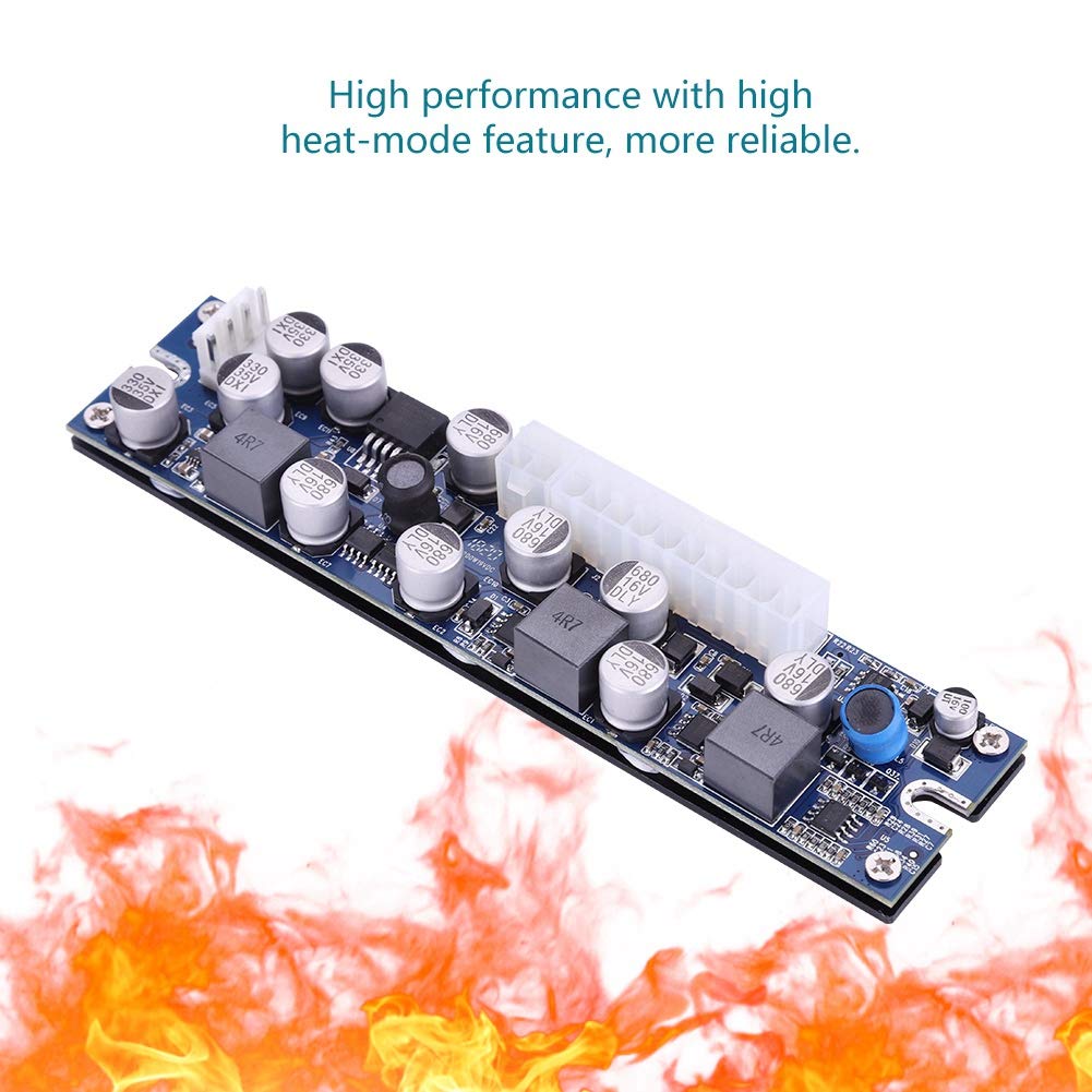 Alimentatore PC 19 V, Condensatore Fisso LD-200W Modulo di Alimentazione Computer 4 Pin 19 V da ATX a 24 Pin a 12 V AUX per Schede Madri Mini ITX