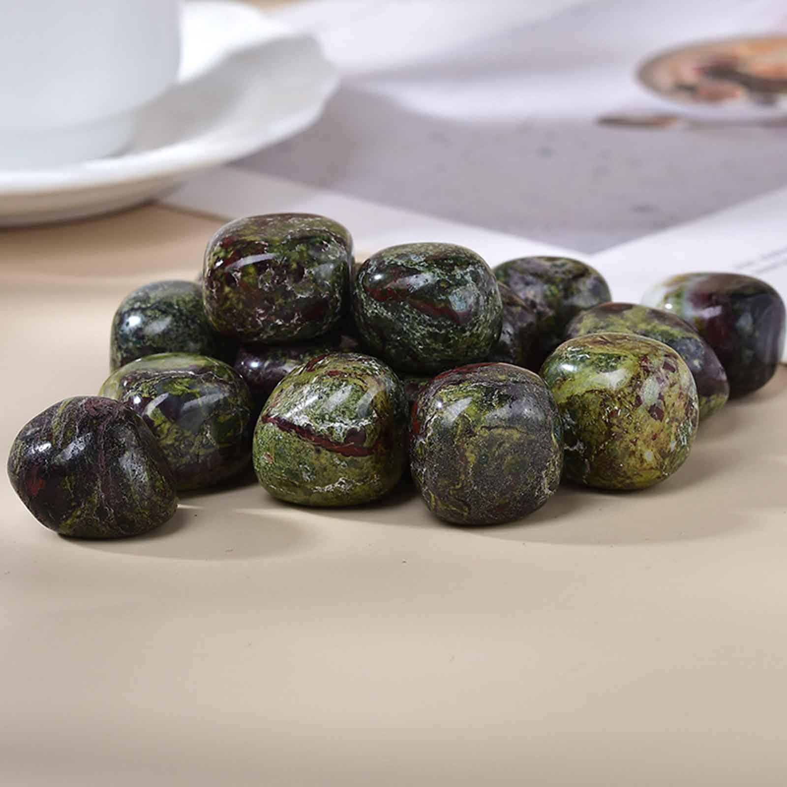 2,2 funta/1000 g Smocza Krew Kamień Bębniony, Naturalne Nieregularne Polerowane Kamienie do Dekoracji Energii Reiki Wystrój Domu Kamienie Szlachetne,0.8~1.0in/2.2lb