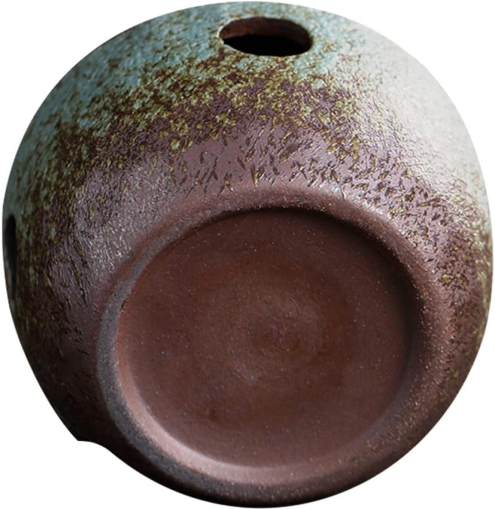 Japanese-Style Ceramic Tea Stove Base with Candle Alcohol Lamp Heating, Teapot Warmer Tool for Home Tea Heating, Sturdy Coarse Pottery Insulation Stand