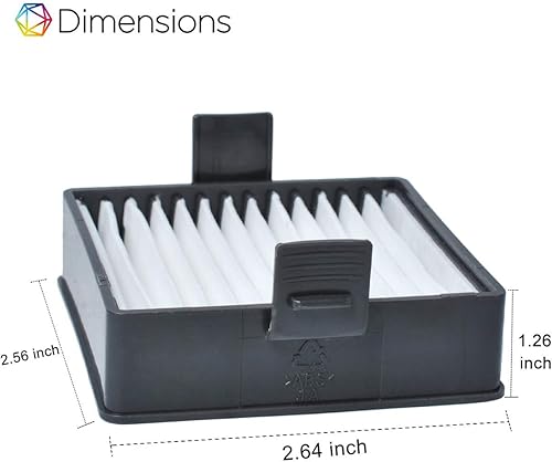 Miniatura 6 de Filtro A32VC04, conjunto de soporte de filtro de vacío manual compatible con Ryobi P712 P713 P714K, reemplaza 019484001007 533907001 (paquete de 4)