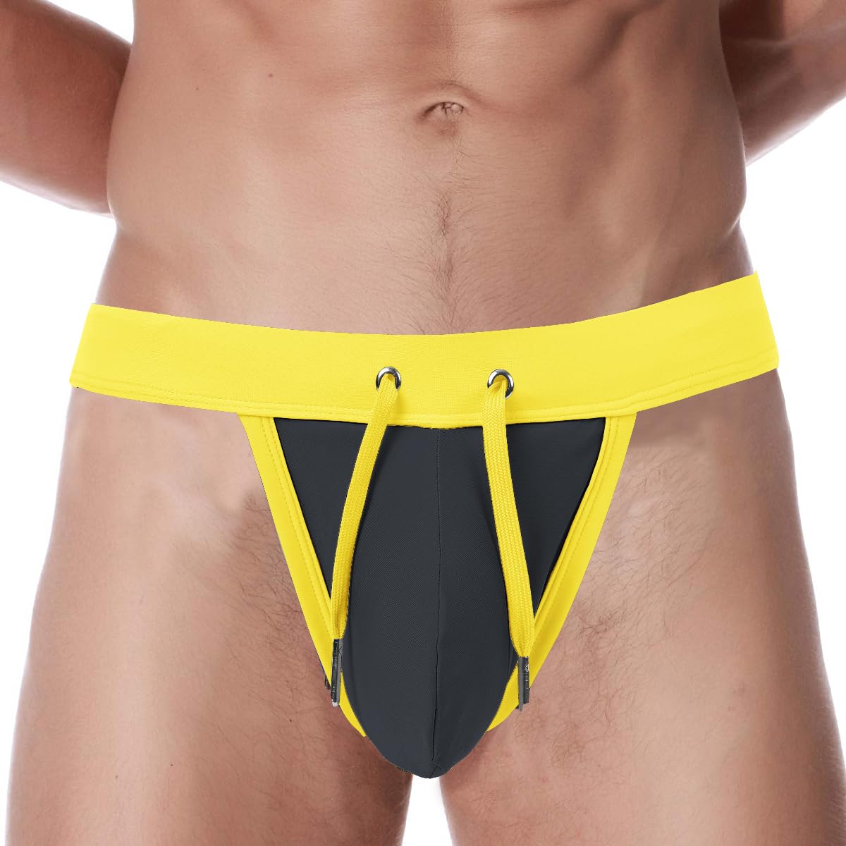 ZUOLAIYIN Badehose Herren Eng Kurz Badeshorts mit Tunnelzug