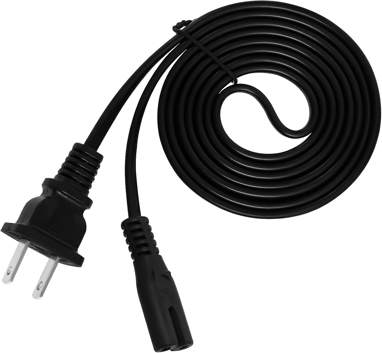 SEWACC 10pcs Copper Power Cord Replacement Ac Cable for Tv Lamp US Plug Electrical Extension Cables Compatible with Low-Power Devices