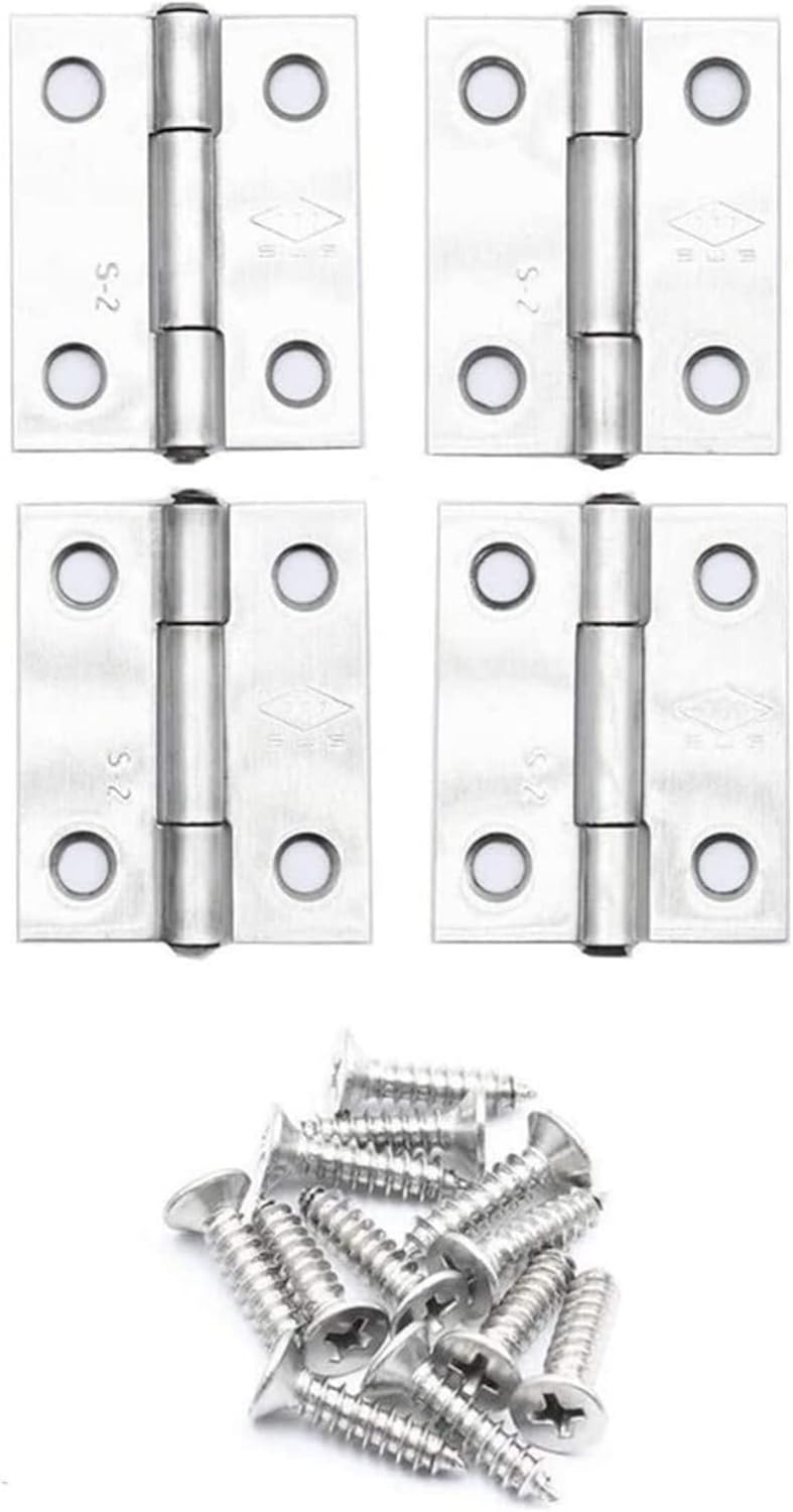 TANGMENGXI 4 PCS Stainless Steel 2 inch Thick Hinges, Door and Window
