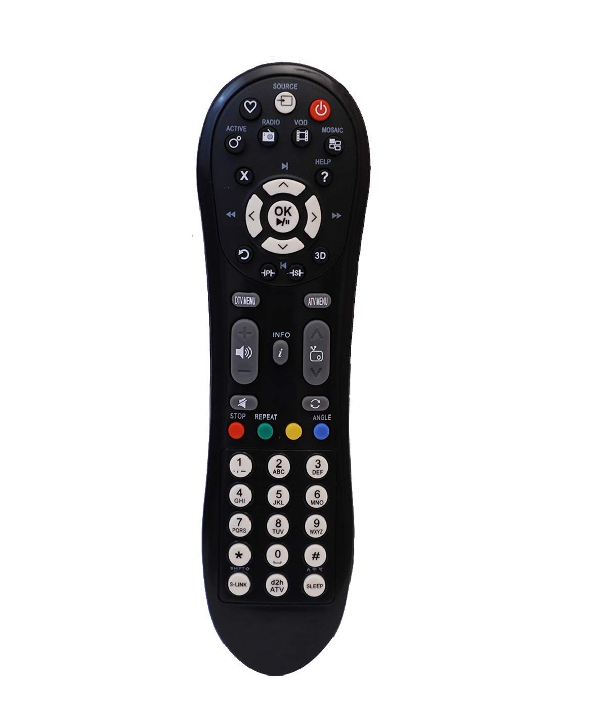 REMOTEX Set Top Box Remote Combined with LCD, Videocon D2H DDB Set Top Box Remote Control Compatible