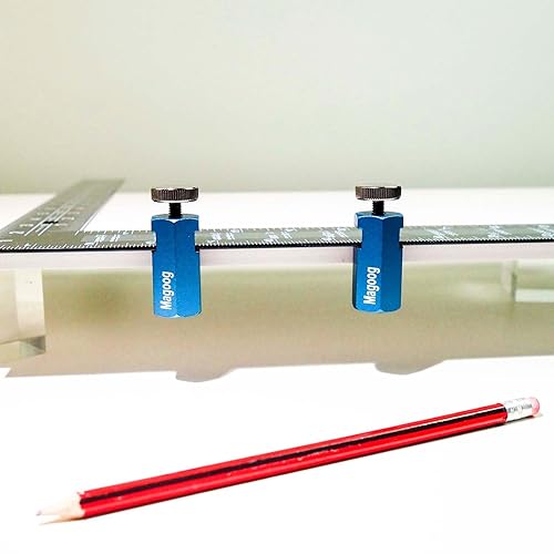 Miniatura 2 de Magoog Magoog - Medidores de escalera altos, topes cuadrados con soporte y viga, topes cuadrados antideslizantes antipérdida, pomos de calibre para