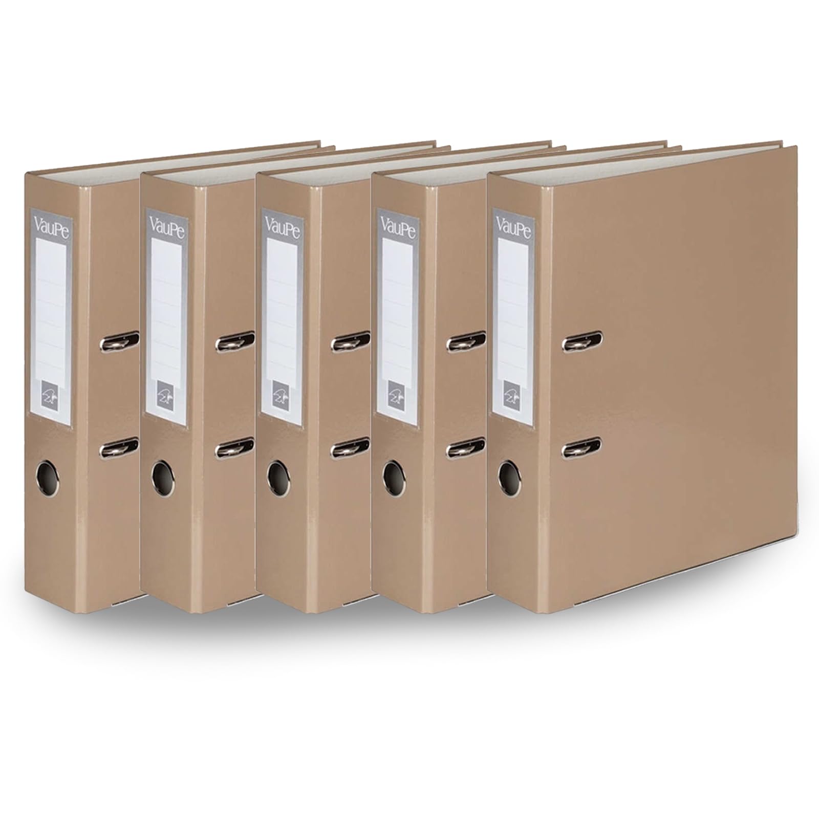 OFFICE CENTRE 5X Cocoa A4 75mm Lever Arch Files Folders Document Storage
