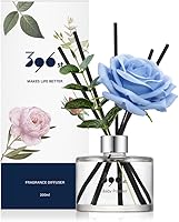 Vista 10 de 396 st. juego de difusor de aceite con varillas de junco de flores de aliento de bebé preservadas, rosa roja, 200ml (6.7oz) / juegos de difusor