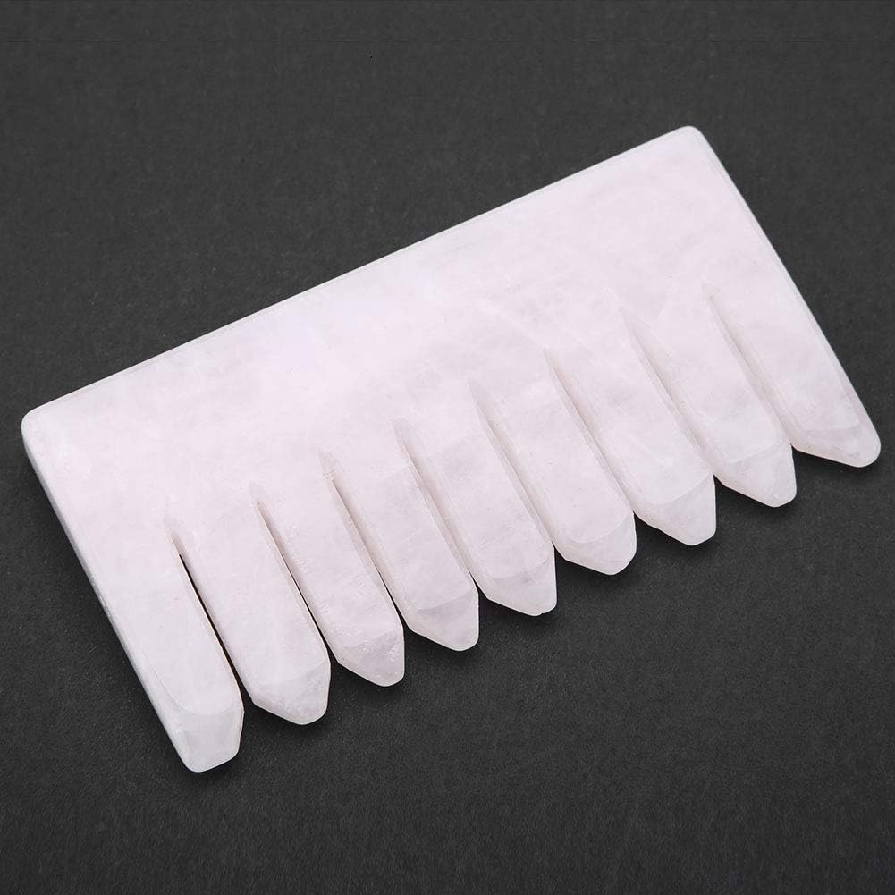 Hztyyier Gua Sha Scraping Tool, Rose Quartz Guasha Comb for Head Massage and Relaxing Care for Health Beauty