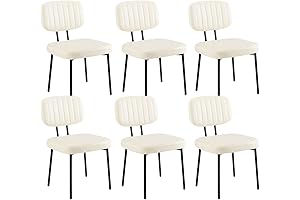 Sweetcrispy 6 Upholstered Dining Chairs: Luxe Comfort for Modern Homes