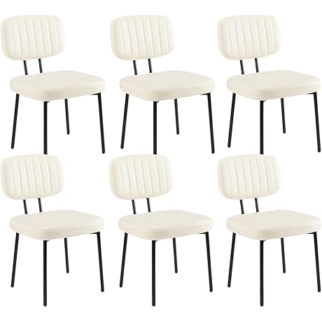 Sweetcrispy 6 Upholstered Dining Chairs: Luxe Comfort for Modern Homes
