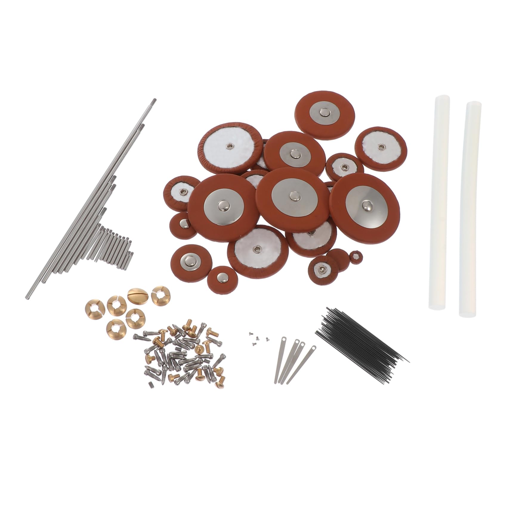 Kit Riparazione Sax Alto, Accessori DIY Viti e Molle | Parti per Manutenzione e Sostituzione, Metallo e Sheepskin, per Appassionati di Strumenti a Fiato Colore Casuale