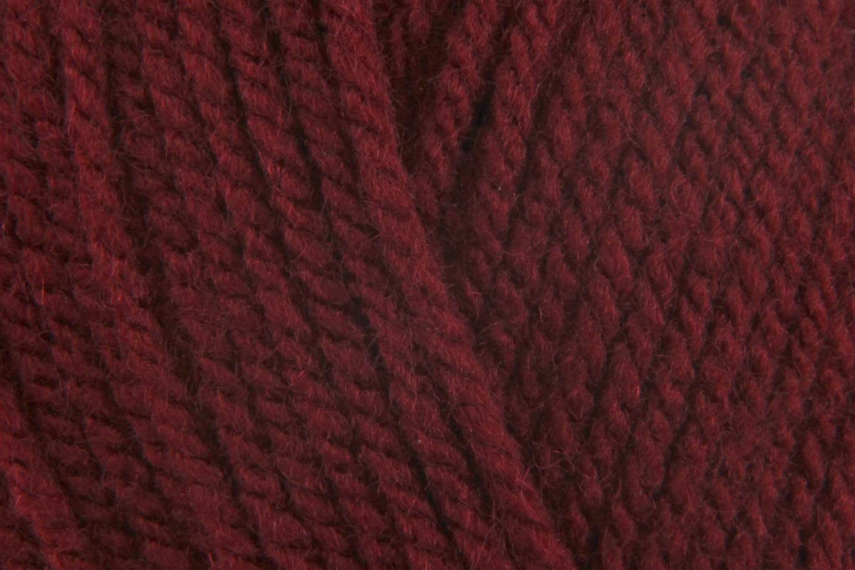Sirdar Hayfield Bonus DK Crochet Yarn, 100% Acrylic Double Knitting Wool for Sweaters Jumpers Toys - 100g Balls - Claret (841) - Pack of 3 — image 1