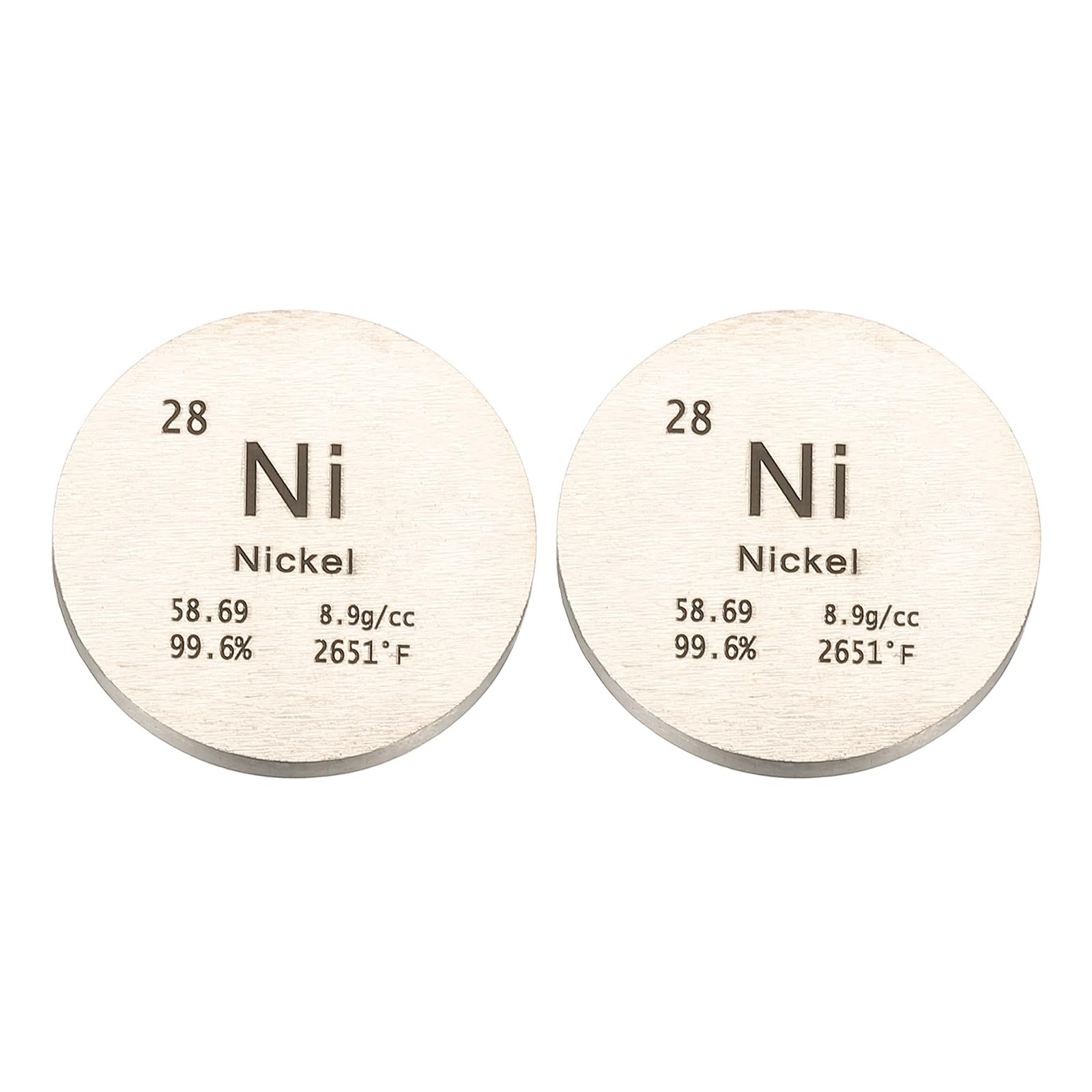 Disque en nickel haute densité de 0.8 inch pour expérience de physique