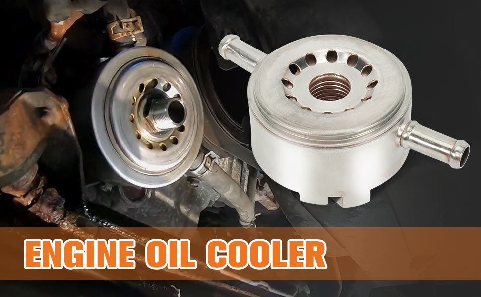 Dilomber Engine Oil Cooler Fit for Nissan 5.6L Armada Pathfinder