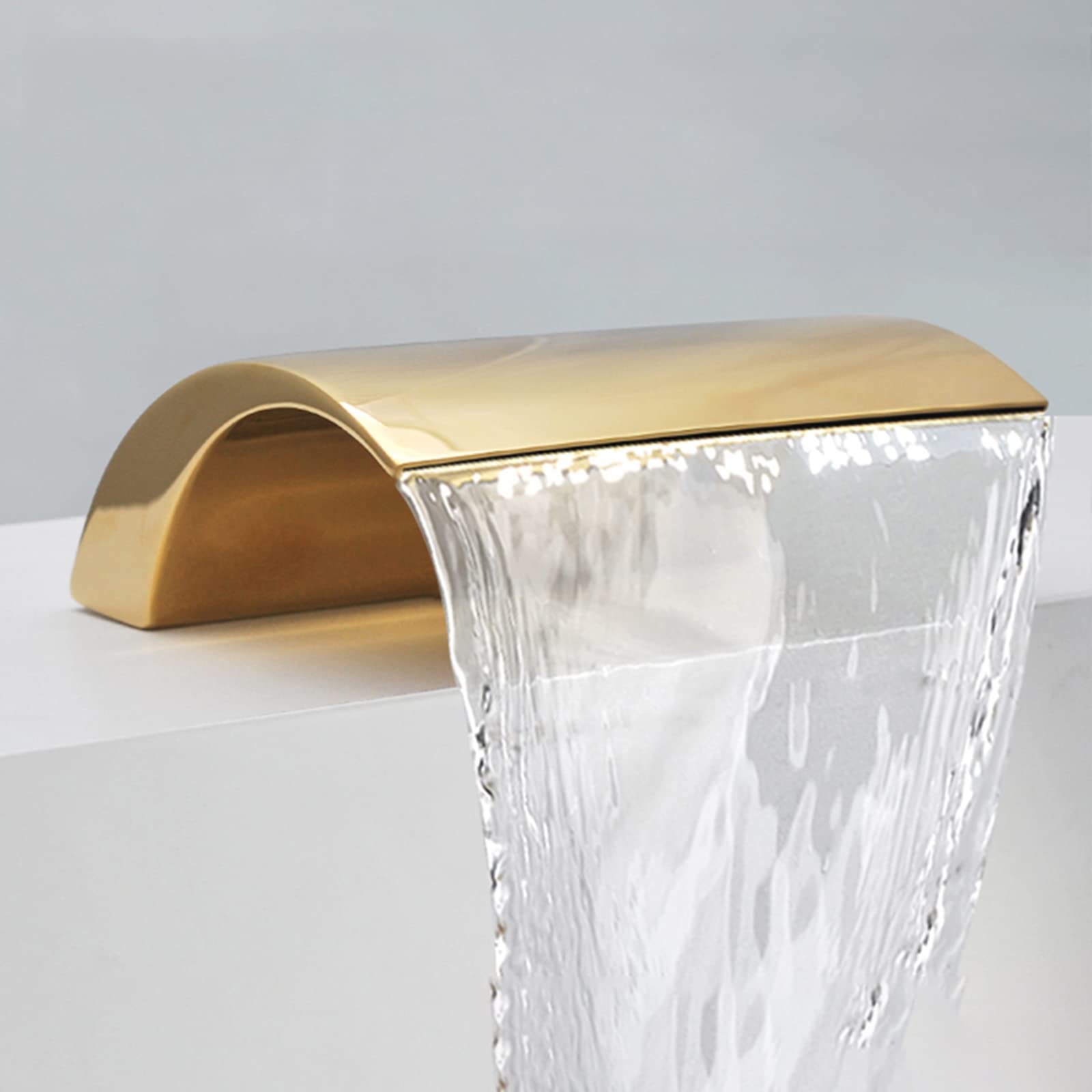 Robinet cascade baignoire anti-calcaire en acier inox 304