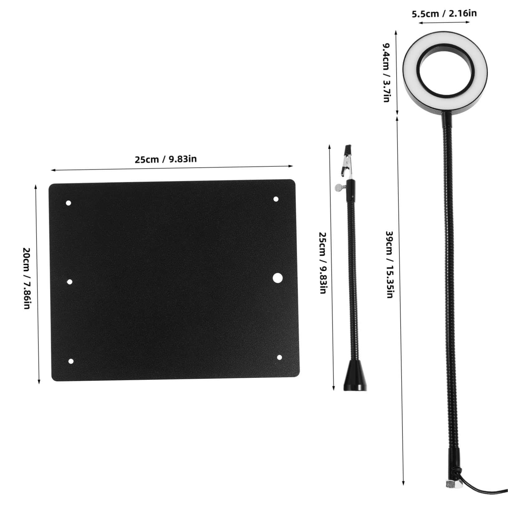 PRETYZOOM Soldering Third Hand Tool with Magnifying Lens Flexible Arms for Electronics Repair Jewelry Making Height Welding Station Versatile Soldering Platform Aid