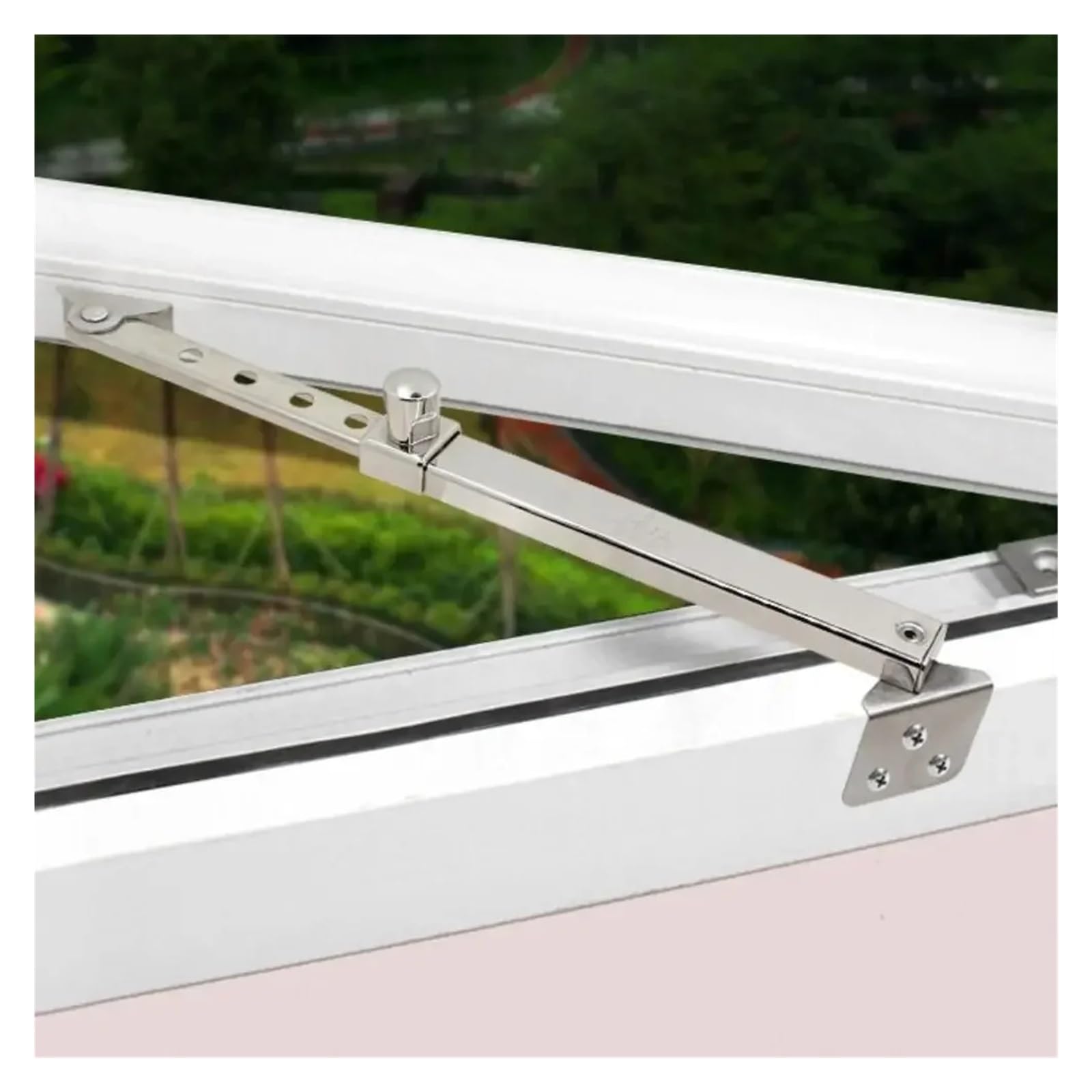 Limitador Apertura Ventanas 2PC Telescopic Windproof Brace Stopper Stainless Steel Window Support Children Safety Lock Angle Controller Limiter(Style 2)