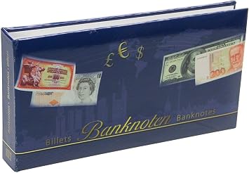SAFE Compact Banknote Album with 24 Transparent Pages Included