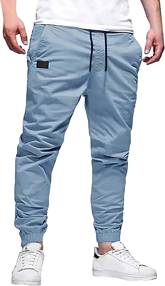 Pantalon Cargo Homme Élastique - Polyester - Slim Fit - Multi-Poches - Pour Travail, Randonnée, Camping, Sport