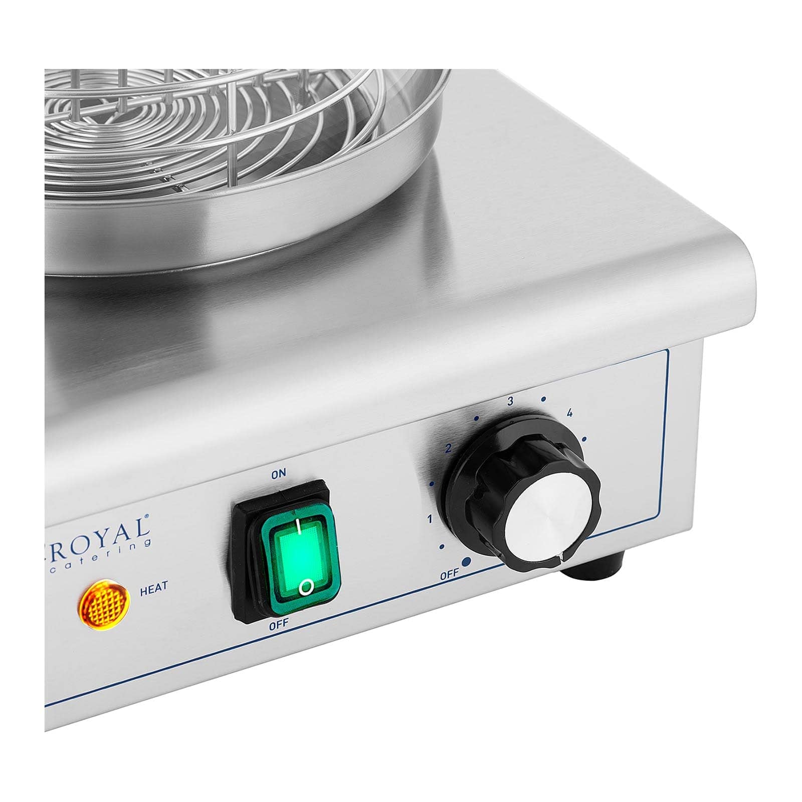 Royal Catering RCPHW 450 Hot-Dog-Maker 450 W Hot Dog Wärmer Hot Dog Maschine Bockwurstwärmer Würstchenwärmer