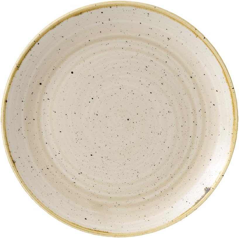 Churchill Stonecast Coupe Plate Nutmeg Cream 217mm
