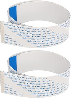 Hyuduo 2PCS Printer Spitter Flexible Wire Cable Applicable Erposon XP600 TX800 Nue Head Volleyable Data Cable Printer Accessories (30cm)