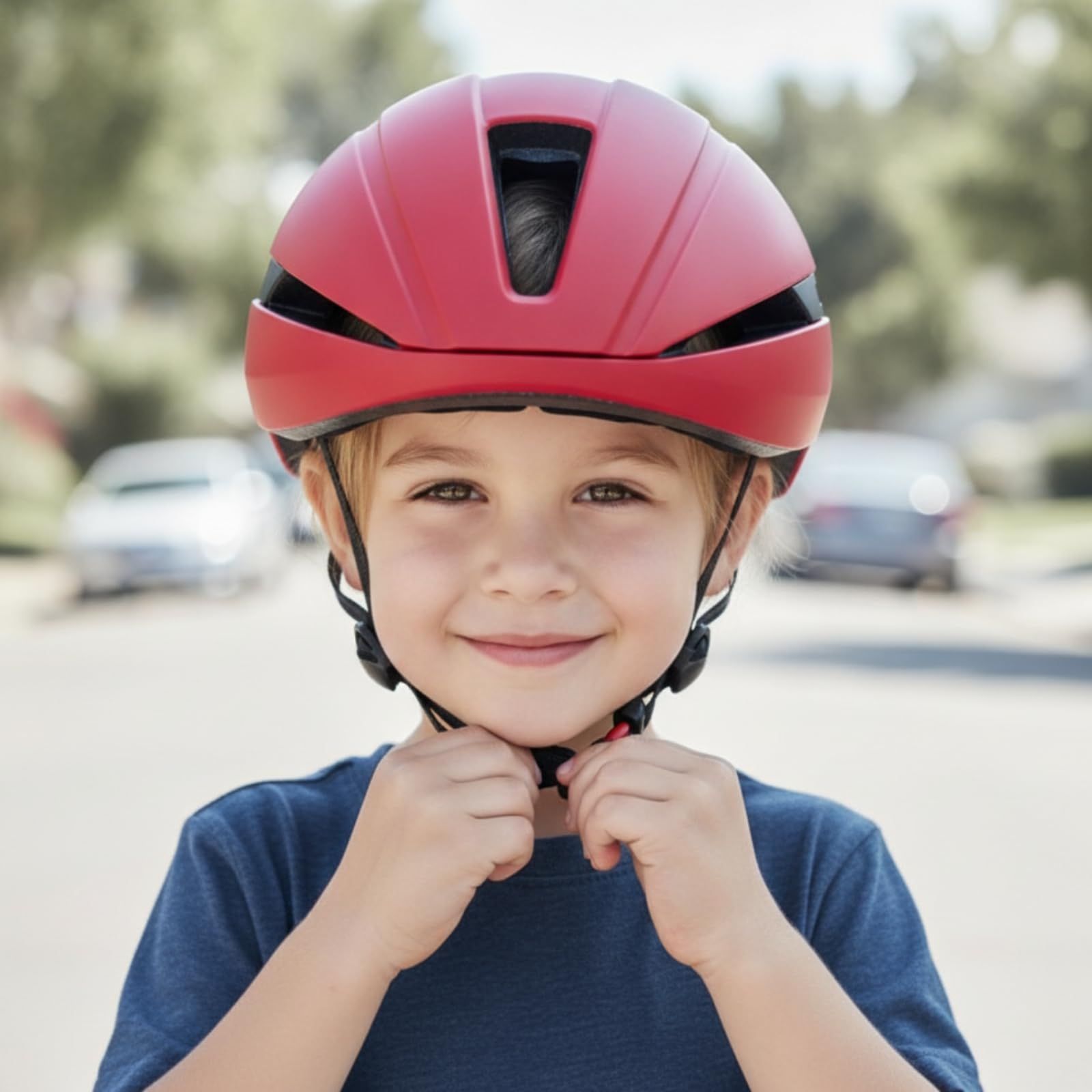 Casque Vélo Aéré Casque Cyclisme Respirant Protection pour Enfants, Juniors