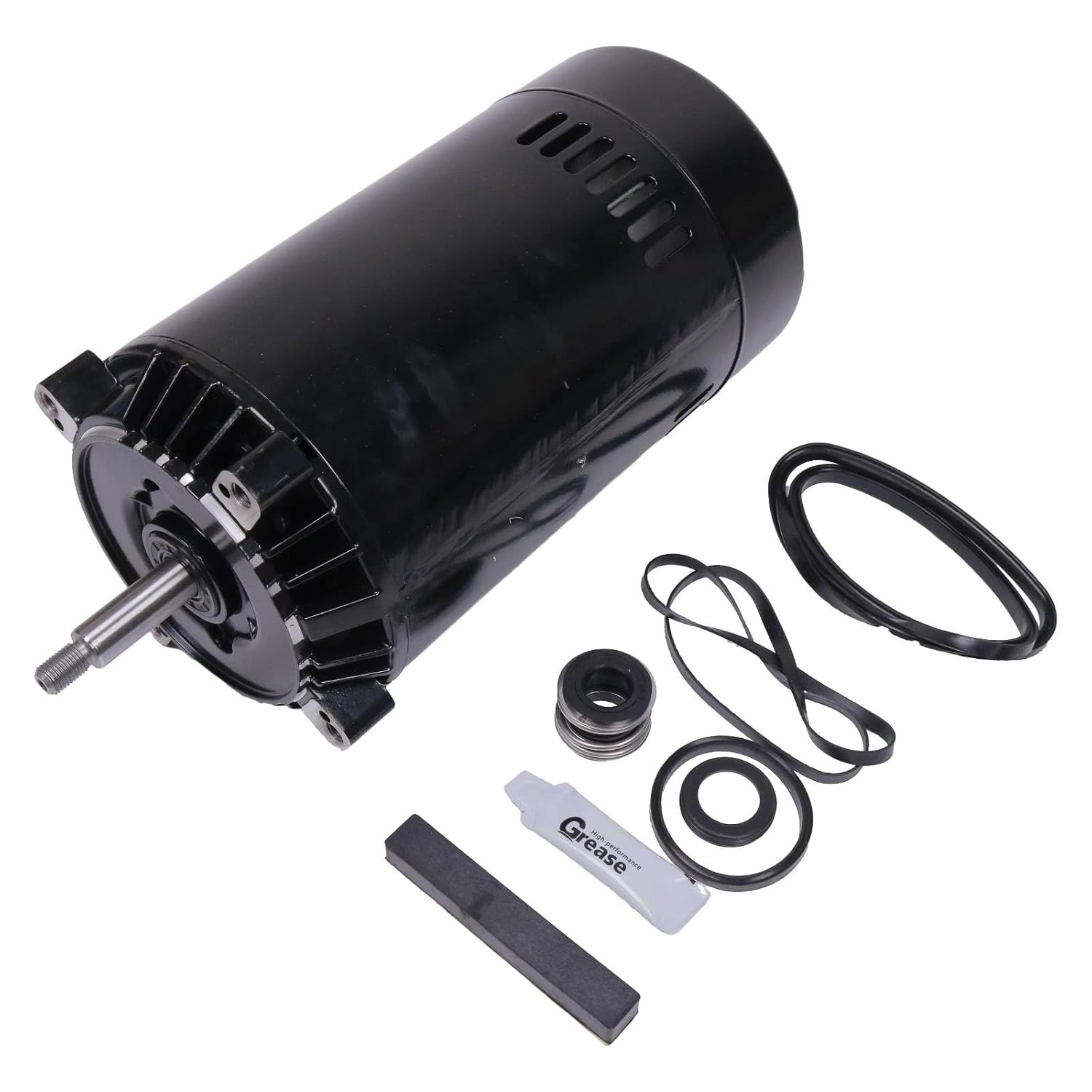 ZTUOAUMA Pushglossy Pool Pump Motor UST1102 1HP 56J Flange 230/115V Single Speed 60HZ with O Ring Seal Repair Kit Compatible with Swimming Pool Pumps Hayward Pump Water Circulation