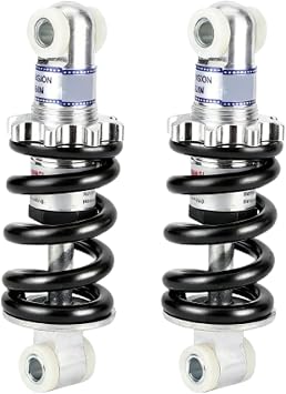 2pcs Shock DamperRear, 125mm 750LBS Rear Spring Assist Shock Absorber, Adjustable Universal Suspension Spring Shocks for Electric Bike,Mini Motorcycle,Dirt Bike,ATV Go Kart Scooter 49cc