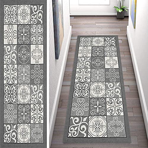 Tapis de couloir 100x200cm lavable et antidérapant pour entrée - 2