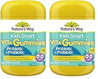 Nature's Way Kids Smart Probiotic and Prebiotic Vita Gummies 90 Count (Pack of 2)