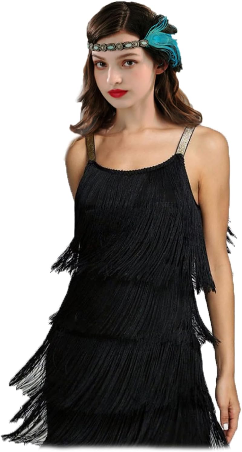 Faxianther 1920's Vintage Tassels Flapper Dress Kenya Ubuy