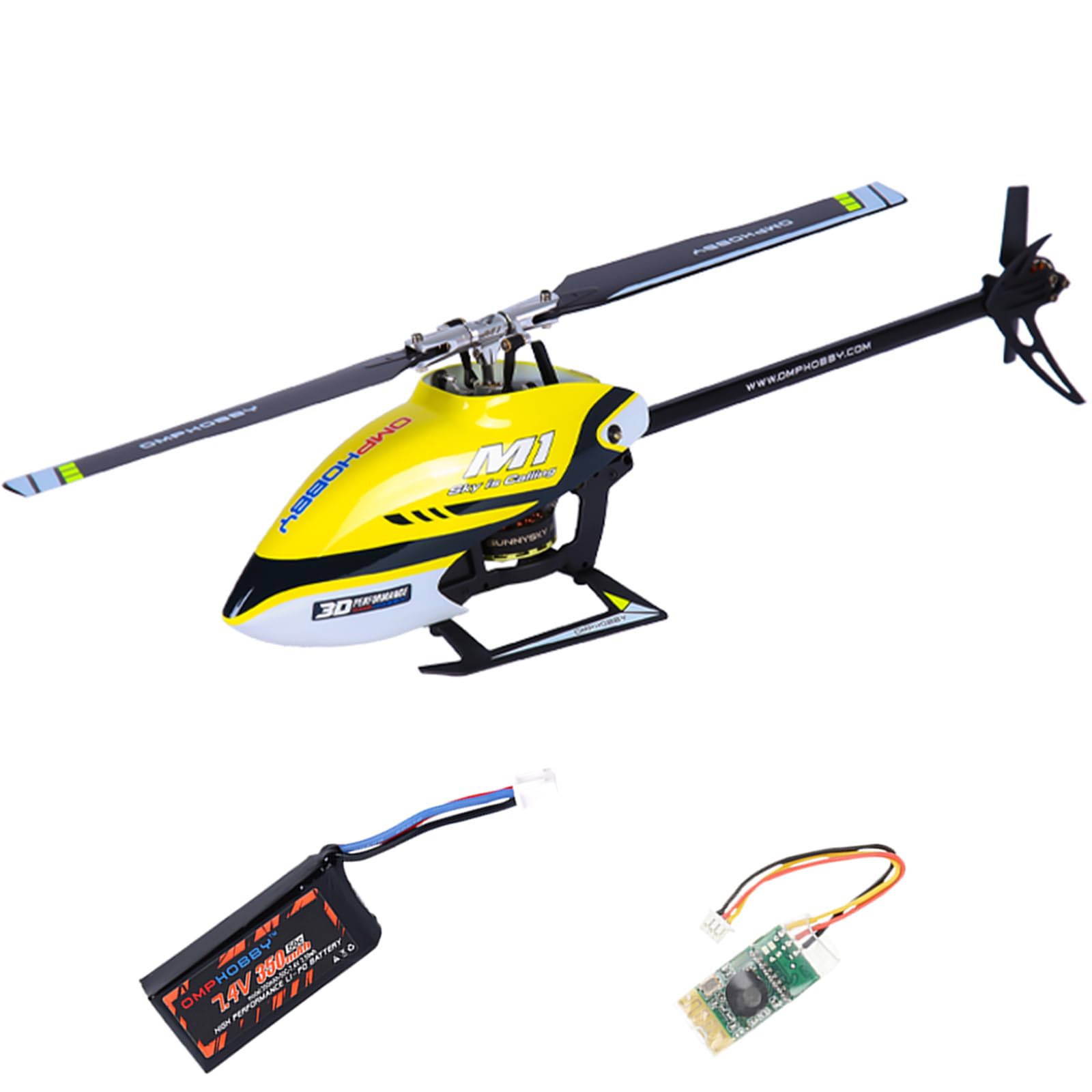 Amazon.com: Buddy RC OMPHOBBY M1 V1 RC Helicopter for Adults - 6CH