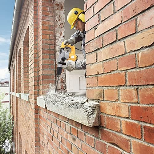 Voilamrt 2000W Electric Hammer Drill,4500RPM Rotary Chuck Demolition Hammer SDS Plus Bit 2 Chisels Set