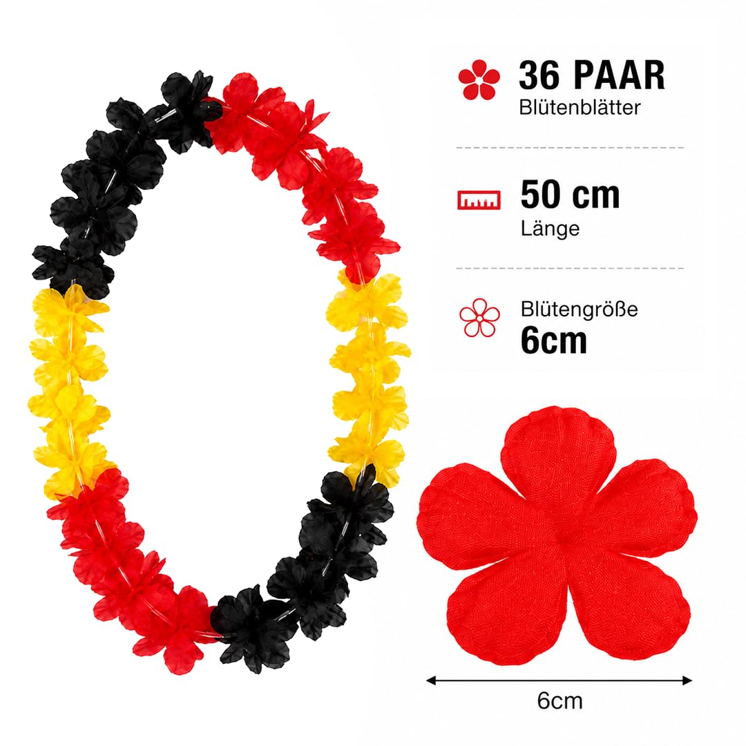 Deutschland Fischerhut Schwarz Rot Gold + Deutschland Blumenkette, Fußball Fan Hut für WM 2026 Weltmeisterschaft, Bucket Hat Herren Damen, Fanartikel, Public Viewing Sonnenhut, Anglerhut DE