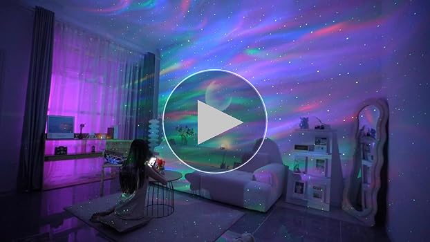 MERTTURM Galaxy Aurora Projector - 3-in-1 LED Northern Lights Star Projector With White Noise & Bluetooth Speaker - Perfect Gift For Adults And Kids - Bedroom Room Decor | Buy Now With