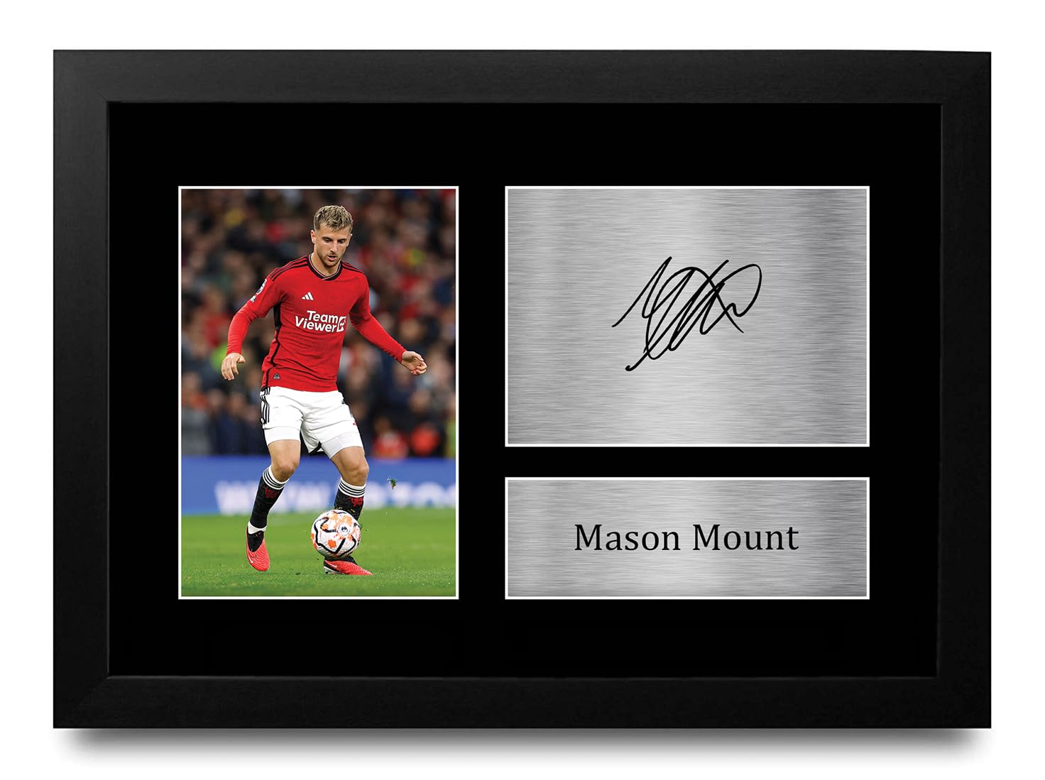HWC Trading FR A4 Mason Mount Gifts Printed Signed Autograph Picture for Football Fans and Supporters - A4 Framed — image 1