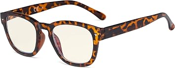 Eyekepper Blue Light Filter Reading Glasses - UV420 Protection Computer Reader Eyeglasses - Tortoise 0.50