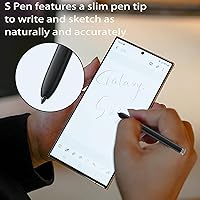 Vista 3 de S23 Ultra Stylus Pen para Samsung Galaxy S23 Ultra 5G Galaxy S23 Ultra Touch S Pen Reemplazo sin función Bluetooth (blanco crema)