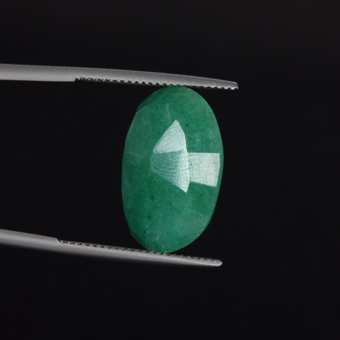GEMHUB Loose Gemstones Colombian Emerald Approx 60.00 Carat - 7 Pcs Natural Oval Cut Green Emerald Loose Gems