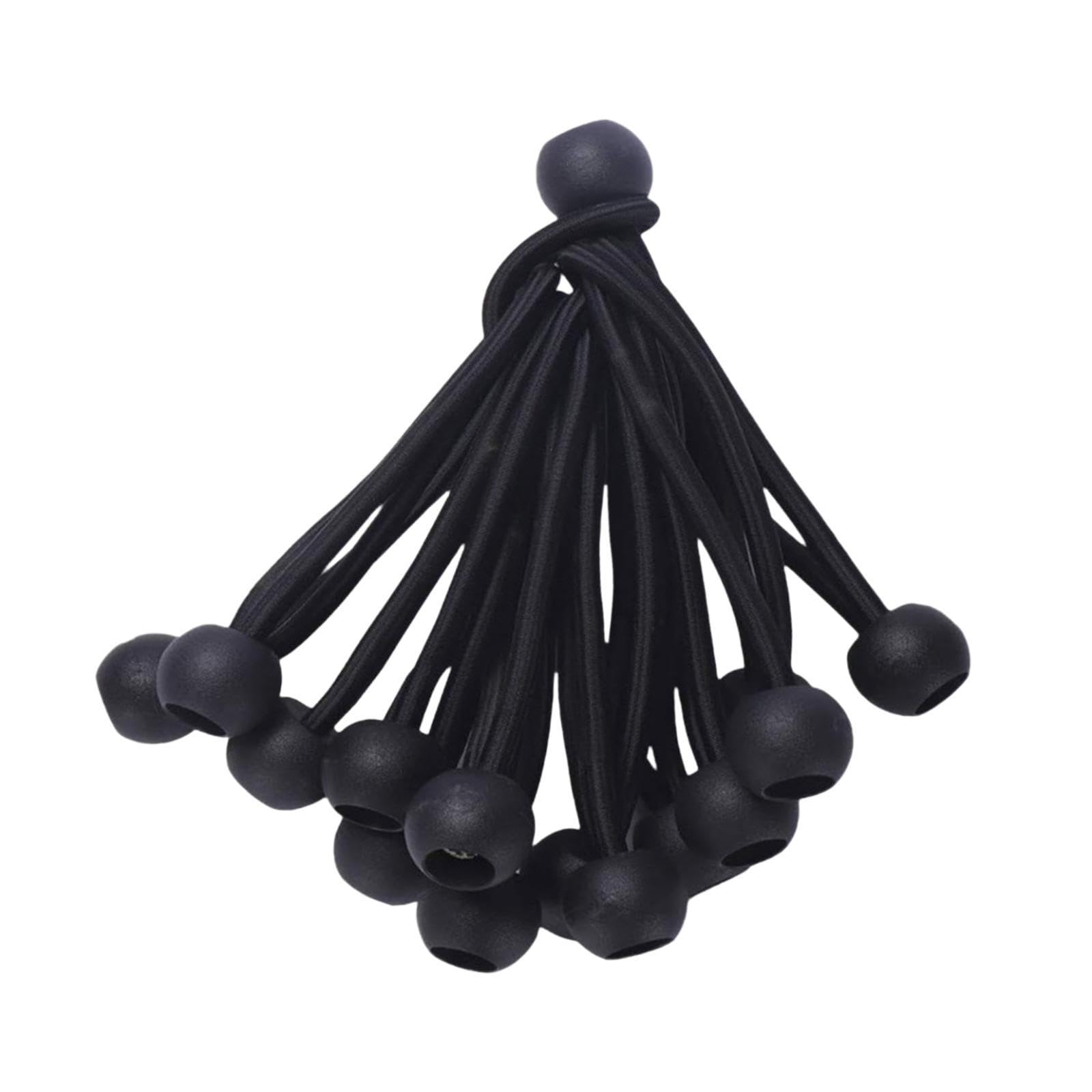 LOVIVER 36x Ball Bungee Cords Trampoline Elastic Ropes Elastic Fitness Tie Down Cords Replacement for Tent Tarp Straps Canopy Outdoor