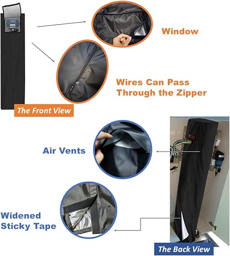 Miniatura 4 de CHENGNAN Cubierta para suavizante de agua para unidades exteriores, cubierta del tanque de filtro (11.4 pulgadas de profundidad x 55 pulgadas de