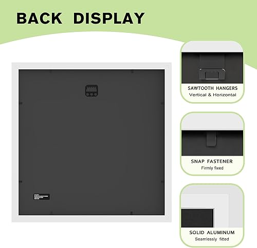 Vista 34 de FrameWorks Paquete de 2 portarretratos de 8 x 10 pulgadas mate a 5 x 7 pulgadas, roble natural, marco de fotos clásico de madera con vidrio