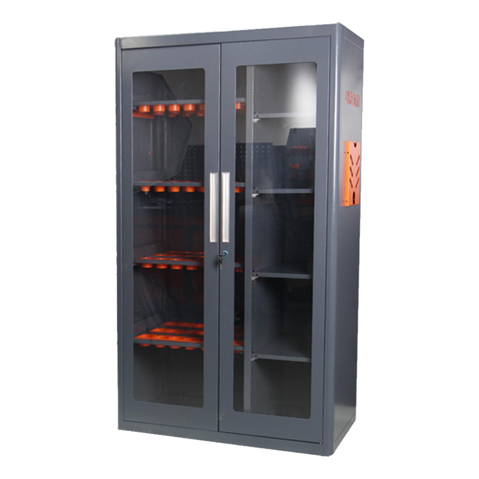 LYREIGN Multi-Purpose CNC Tool Cabinet, CNC Tool Storage System with Lock, Large Capacity CNC Tool Storage Rack Material Equipment for Warehouse Workshop Use